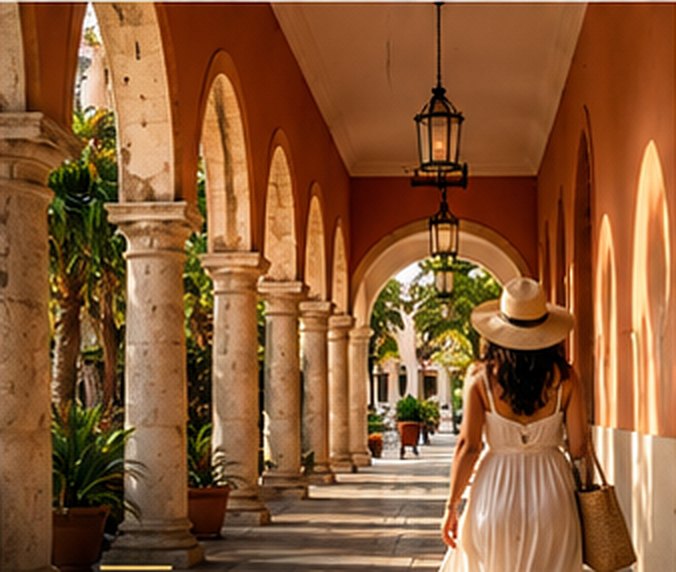 Colonial arcades in Mérida
