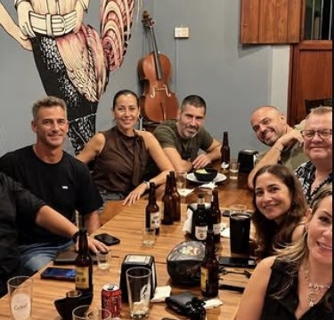 Jose Martinez with friends and clients in Mérida
